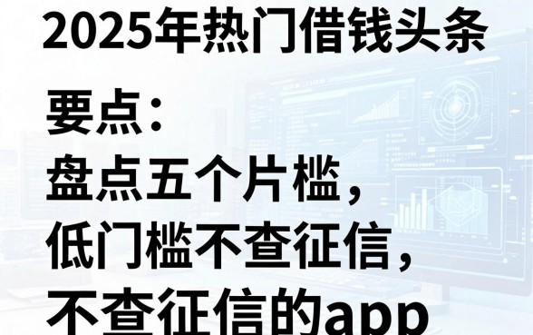 2025年热门借钱头条，盘点五个低门槛不查征信的app