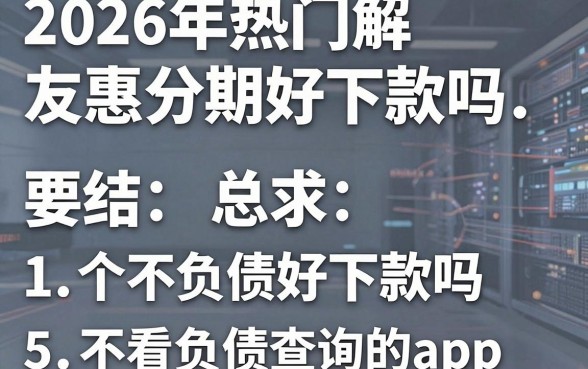2026年热门友惠分期好下款吗,总结5个不看负债查询的app