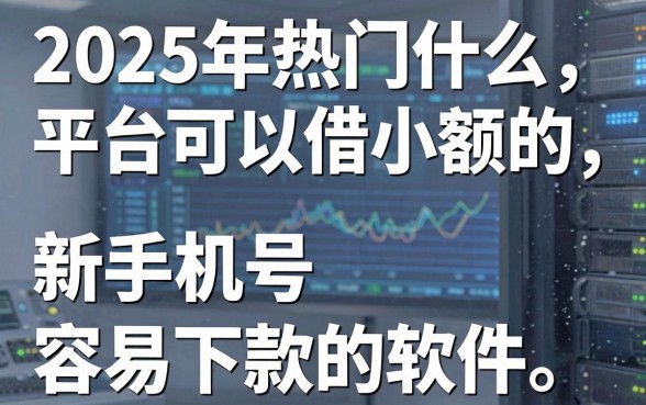 2025年热门什么平台可以借小额的，盘点五个新手机号容易下款的软件