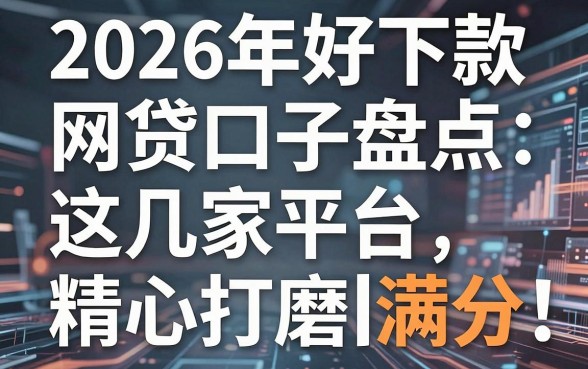2026年好下款的网贷口子盘点：这几家平台精心打磨，实用满分！