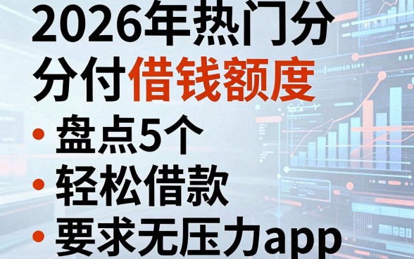 2026年热门分付借钱额度,盘点5个轻松借款无压力app