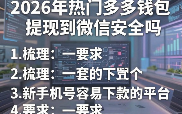 2026年热门多多钱包提现到微信安全吗,梳理五个新手机号容易下款的平台