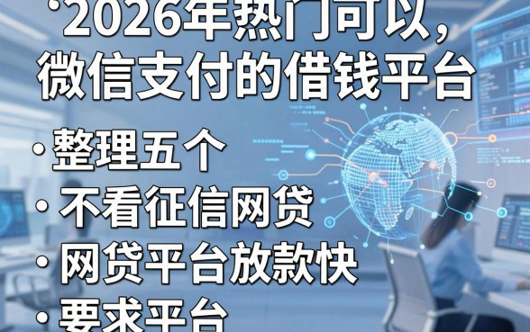 2026年热门可以微信支付的借钱平台，整理五个不看征信网贷平台放款快的平台