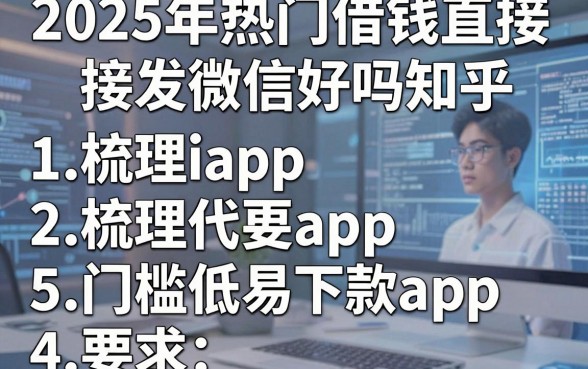 2025年热门借钱直接发微信好吗知乎，梳理5个门槛低易下款app