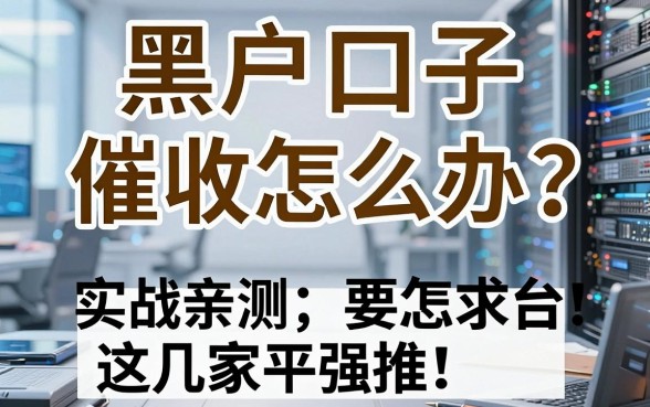 黑户口子催收怎么办?实战亲测这几家平台,强推!