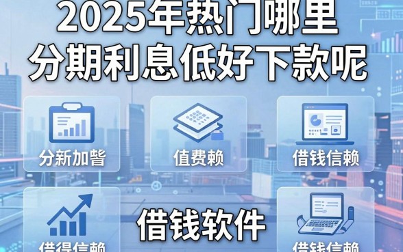 2025年热门哪里分期利息低好下款呢,整合5个值得信赖的借钱软件