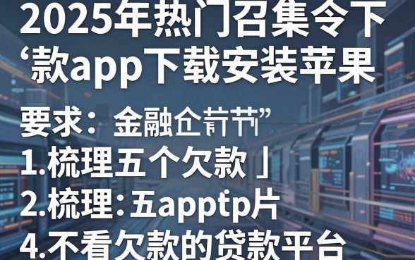 2025年热门召集令下款app下载安装苹果,梳理五个不看欠款的贷款平台