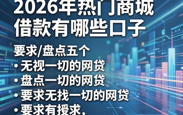 2026年热门商城借款有哪些口子,盘点五个无视一切的网贷
