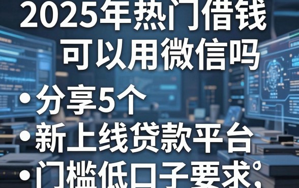 2025年热门借钱可以用微信吗,分享5个新上线贷款平台门槛低口子