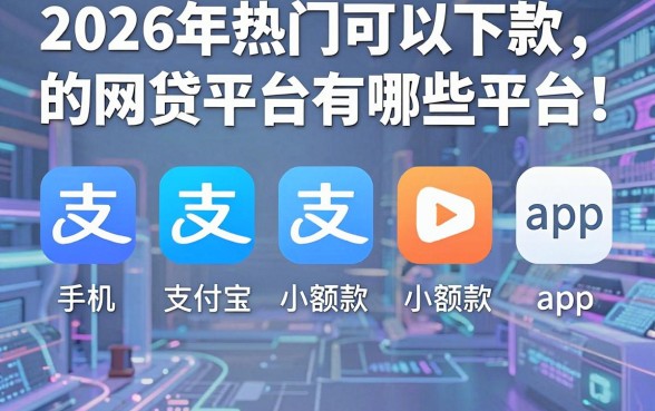 2026年热门可以下款的网贷平台有哪些平台，整合五个手机支付宝小额贷款的app