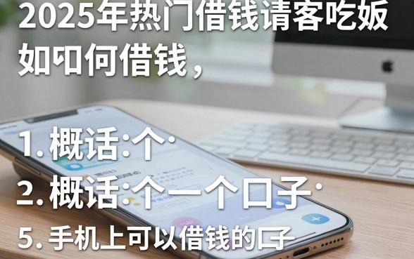 2025年热门借钱请客吃饭如何借钱，概括5个手机上可以借钱的口子