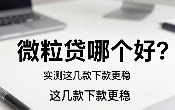 白条借款和微粒贷哪个好？实测这几款下款更稳