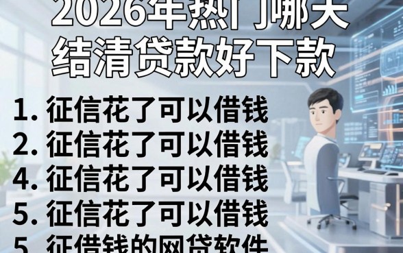 2026年热门哪天结清贷款好下款，罗列5个征信花了可以借钱的网贷软件