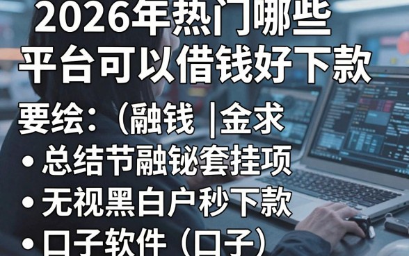 2026年热门哪些平台可以借钱好下款，总结五个无视黑白户秒下款口子软件