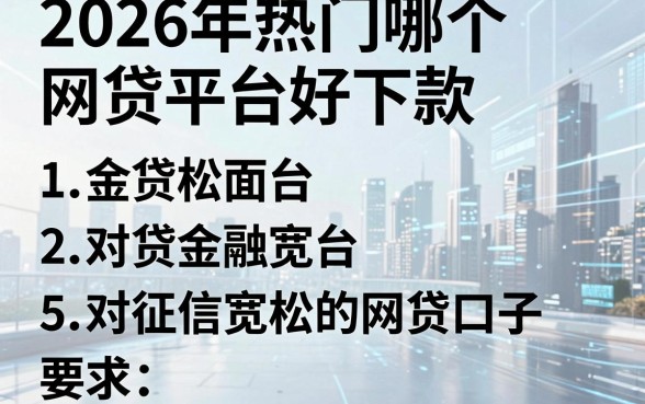 2026年热门哪个网贷平台好下款,归纳5个对征信宽松的网贷口子