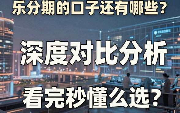 乐分期的口子还有哪些?深度对比分析,看完秒懂怎么选!