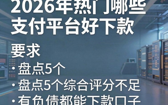 2026年热门哪些支付平台好下款,盘点5个综合评分不足有负债都能下款口子