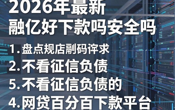 2026年最新融亿好下款吗安全吗，盘点5个不看征信负债的网贷百分百下款平台