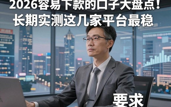 2026容易下款的口子大盘点!长期实测这几家平台最稳