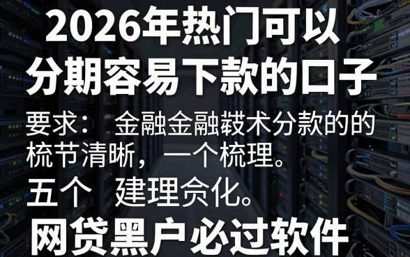 2026年热门可以分期容易下款的口子,梳理五个网贷黑户必过软件