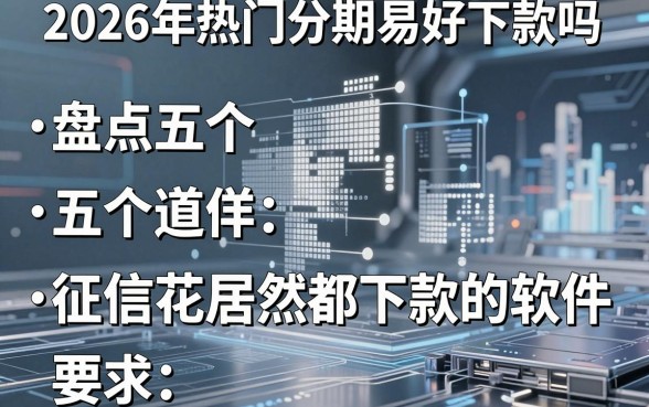 2026年热门分期易好下款吗，盘点五个征信花居然都下款的软件