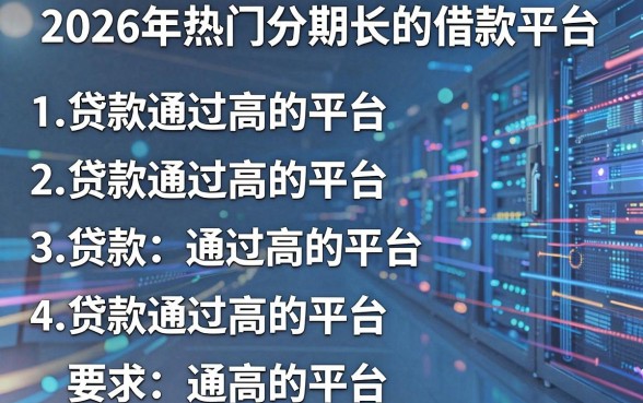 2026年热门分期长的借款平台,整理五个贷款通过高的平台