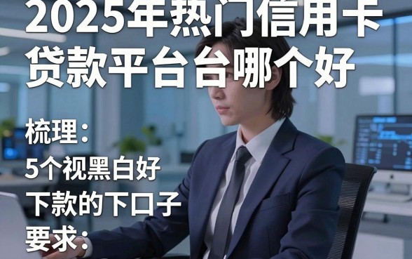 2025年热门信用卡贷款平台哪个好，梳理5个无视黑白好下款的口子