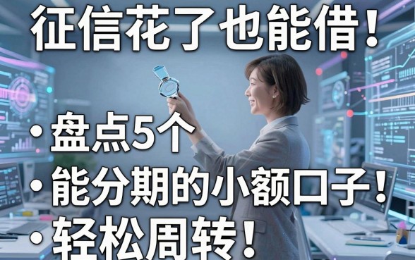 征信花了也能借！盘点5个能分期的小额口子，轻松周转