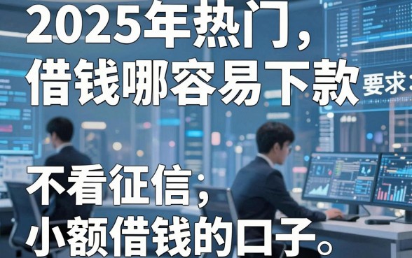 2025年热门借钱哪容易下款不看负债,盘点五个不看征信小额借钱的口子