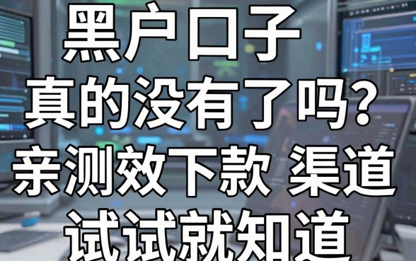 黑户口子真的没有了吗？亲测这几家高效下款渠道，试试就知道！