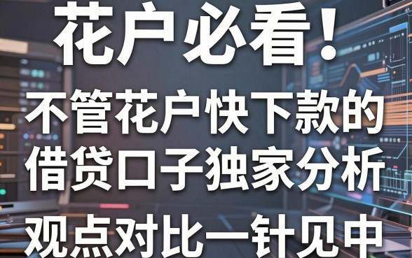 花户必看！不管花户快下款的借贷口子独家分析，观点对比一针见血