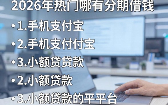 2026年热门哪有分期借钱,归纳五个手机支付宝小额贷款的平台