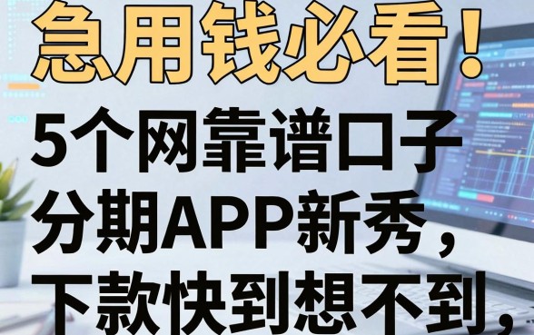 急用钱必看!这5个网靠谱口子分期APP新秀,下款快到想不到
