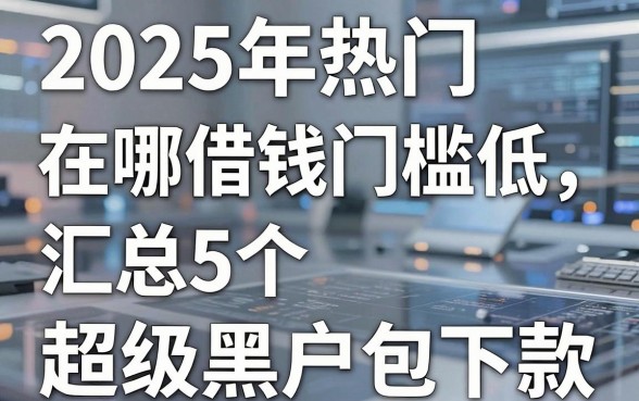 2025年热门在哪借钱门槛低,汇总5个超级黑户包下款