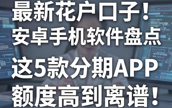 最新花户口子安卓手机软件盘点:这5款分期APP额度高到离谱!