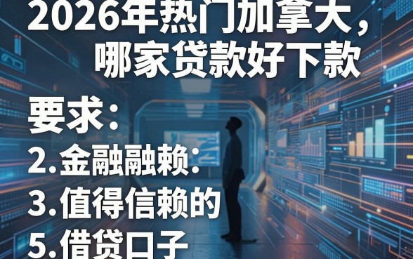 2026年热门加拿大哪家贷款好下款,整理5个值得信赖的借贷口子