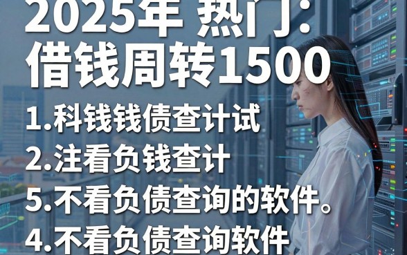 2025年热门借钱周转1500,梳理5个不看负债查询的软件