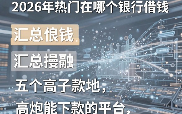 2026年热门在哪个银行借钱,汇总五个高炮能下款的平台