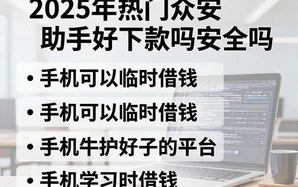 2025年热门众安助手好下款吗安全吗,整理五个手机可以临时借钱的平台