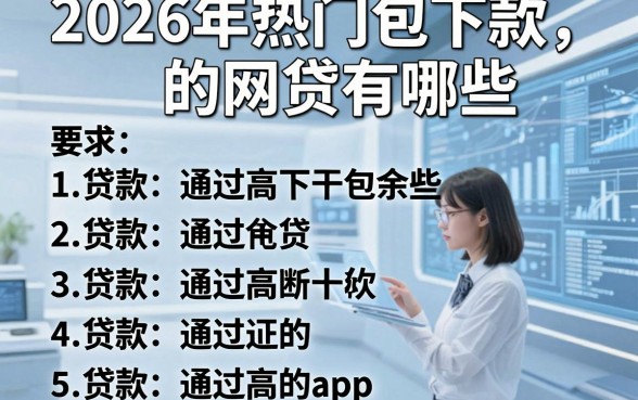 2026年热门包下款的网贷有哪些,罗列五个贷款通过高的app