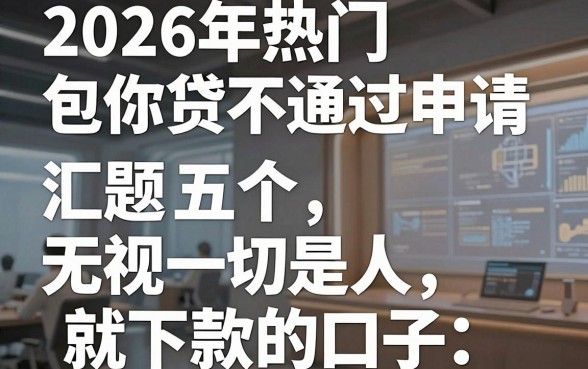 2026年热门包你贷不通过申请,汇总五个无视一切是人就下款的口子