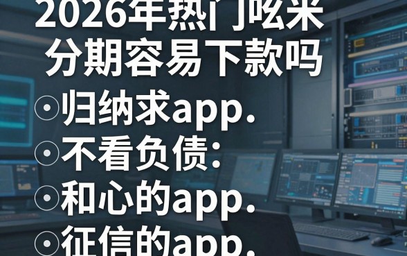 2026年热门吆米分期容易下款吗,归纳五个不看负债和征信的app