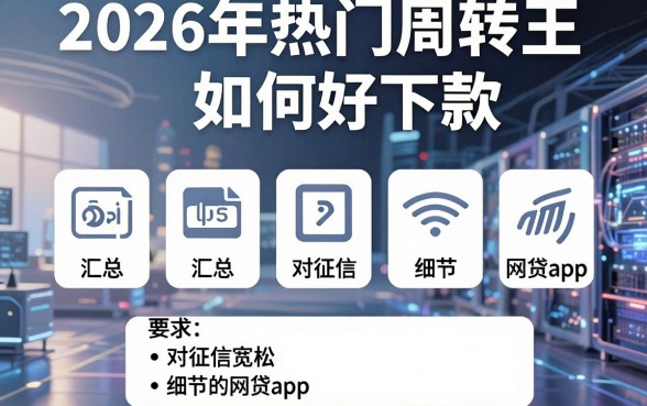 2026年热门周转王如何好下款,汇总五个对征信宽松的网贷app
