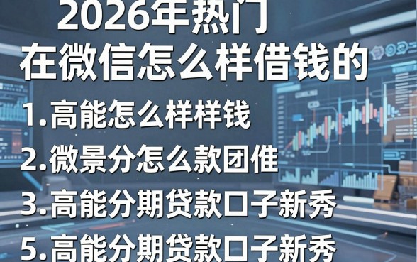 2026年热门在微信怎么样借钱的，整合五个高能分期贷款口子新秀