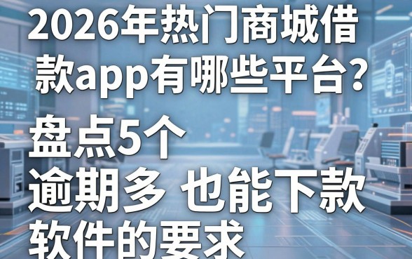 2026年热门商城借款app有哪些平台？盘点5个逾期多也能下款的软件