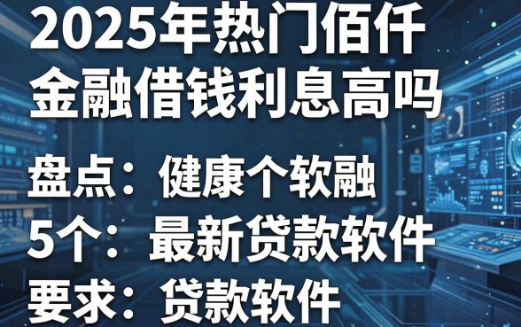 2025年热门佰仟金融借钱利息高吗,盘点5个最新贷款软件