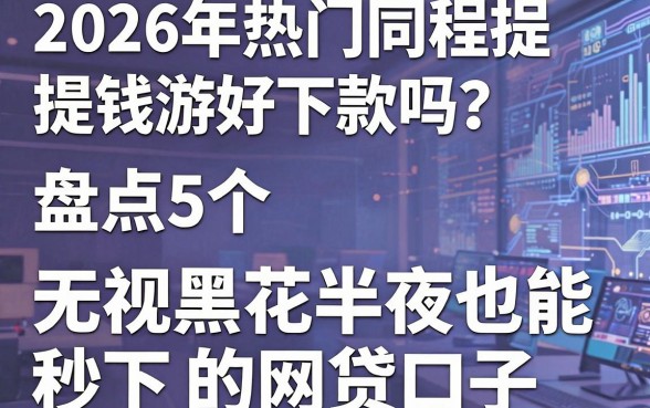 2026年热门同程提钱游好下款吗？盘点5个无视黑花半夜也能秒下的网贷口子