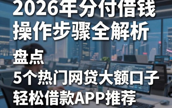 2026年分付借钱操作步骤全解析:盘点5个热门网贷大额口子,轻松借款APP推荐
