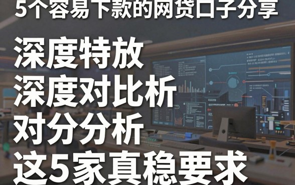 5个容易下款的网贷口子分享,深度对比分析后这5家真稳!