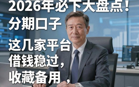 2026年必下分期口子大盘点!这几家平台借钱稳过,收藏备用